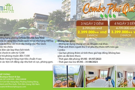 COMBO HÈ PHÚ QUỐC RESORT 4 SAO ƯU ĐÃI NGẬP TRÀN